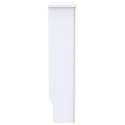 VidaXL Pokrywa Grzejnika 2 pcs Biały 78 x 19 x 81,5 cm