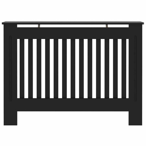 VidaXL Pokrywa Grzejnika 2 pcs Czarny 112 x 19 x 81,5 cm