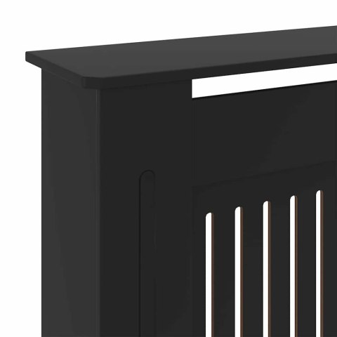 VidaXL Pokrywa Grzejnika 2 pcs Czarny 205 x 20,5 x 81,5 cm