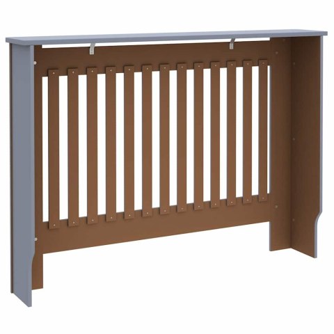 VidaXL Pokrywa Grzejnika 2 pcs Szary 112 x 19 x 81,5 cm