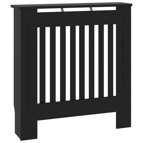 VidaXL Pokrywa Grzejnika Czarny 78 x 19 x 81,5 cm