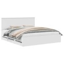 VidaXL Ramka łóżka z szufladą Biały 180 x 200 cm Drewno inżynieryjne