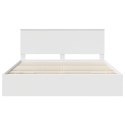 VidaXL Ramka łóżka z szufladą Biały 180 x 200 cm Drewno inżynieryjne