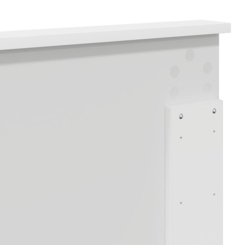 VidaXL Ramka łóżka z szufladą Biały 180 x 200 cm Drewno inżynieryjne