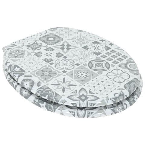 DESKA TOALETOWA Z SAMOODBLOKOWANIEM 2 PCS 44X38CM PŁYTA MDF