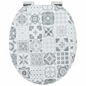 DESKA TOALETOWA Z SAMOODBLOKOWANIEM 2 PCS 44X38CM PŁYTA MDF