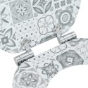 DESKA TOALETOWA Z SAMOODBLOKOWANIEM 2 PCS 44X38CM PŁYTA MDF
