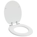 DESKA TOALETOWA Z SAMOODBLOKOWANIEM 2 PCS BIAŁA 44X38CM
