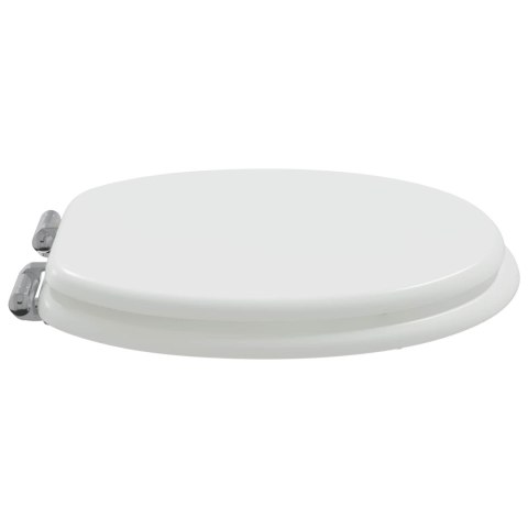 DESKA TOALETOWA Z SAMOODBLOKOWANIEM 2 PCS BIAŁA 44X38CM