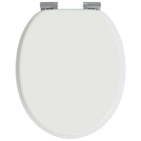 DESKA TOALETOWA Z SAMOODBLOKOWANIEM 2 PCS BIAŁA 44X38CM