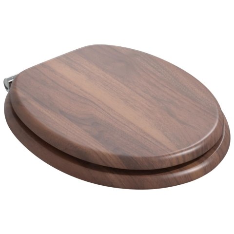 DESKA TOALETOWA Z SAMOODBLOKOWANIEM 2 PCS BRĄZOWA 44X38CM