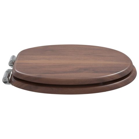 DESKA TOALETOWA Z SAMOODBLOKOWANIEM 2 PCS BRĄZOWA 44X38CM