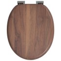 DESKA TOALETOWA Z SAMOODBLOKOWANIEM 2 PCS BRĄZOWA 44X38CM