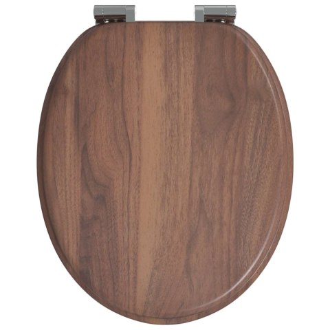 DESKA TOALETOWA Z SAMOODBLOKOWANIEM 2 PCS BRĄZOWA 44X38CM