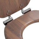 DESKA TOALETOWA Z SAMOODBLOKOWANIEM 2 PCS BRĄZOWA 44X38CM