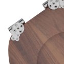 DESKA TOALETOWA Z SAMOODBLOKOWANIEM 2 PCS BRĄZOWA 44X38CM