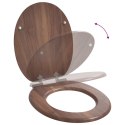 DESKA TOALETOWA Z SAMOODBLOKOWANIEM 2 PCS BRĄZOWA 44X38CM