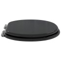 DESKA TOALETOWA Z SAMOODBLOKOWANIEM 2 PCS CZARNY 44X38CM