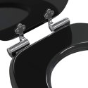 DESKA TOALETOWA Z SAMOODBLOKOWANIEM 2 PCS CZARNY 44X38CM