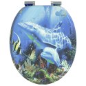 DESKA TOALETOWA Z SAMOODBLOKOWANIEM 2 PCS NIEBIESKI 44X38CM