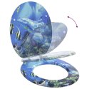 DESKA TOALETOWA Z SAMOODBLOKOWANIEM 2 PCS NIEBIESKI 44X38CM