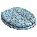 DESKA TOALETOWA Z SAMOODBLOKOWANIEM 2 PCS NIEBIESKI 44X38CM