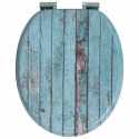 DESKA TOALETOWA Z SAMOODBLOKOWANIEM 2 PCS NIEBIESKI 44X38CM