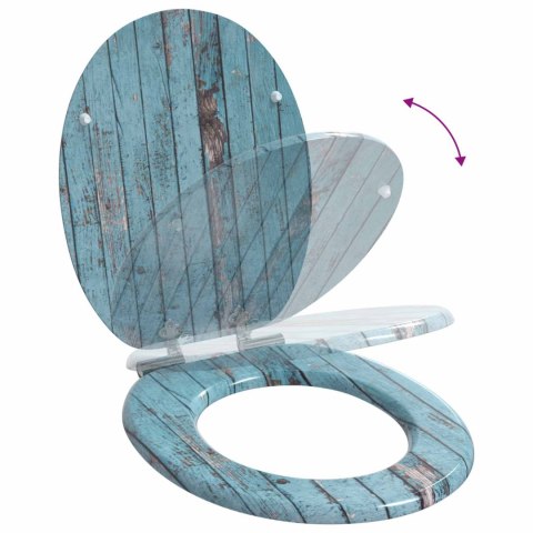 DESKA TOALETOWA Z SAMOODBLOKOWANIEM 2 PCS NIEBIESKI 44X38CM