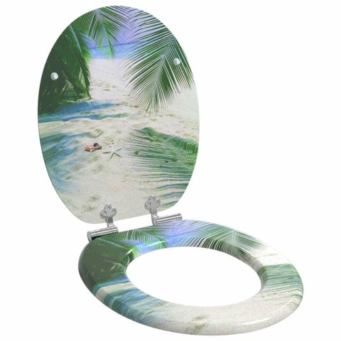 DESKA TOALETOWA Z SAMOODBLOKOWANIEM 2 PCS ZIELONY 44X38CM