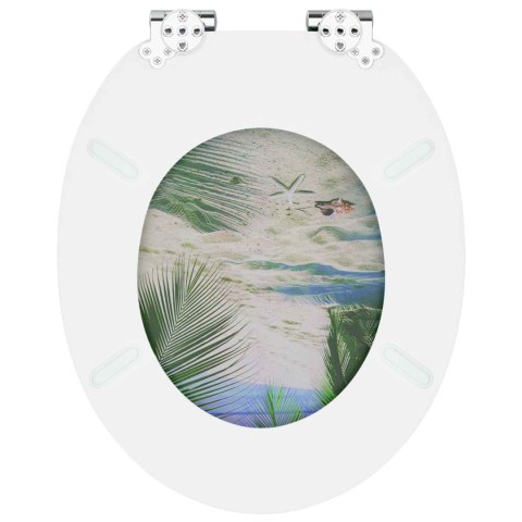 DESKA TOALETOWA Z SAMOODBLOKOWANIEM 2 PCS ZIELONY 44X38CM