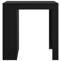 VidaXL Stół barowy z szufladą z półką Czarny Dąb 102 x 70 x 103,5 cm