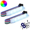 VidaXL Taśma LED 2 pcs Czarny i Biały 1745 mm Miedź i plastik