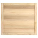 DRZWI ŻALUZJOWE 2 SZT. DREWNO SOSNOWE 39,5X49,4CM