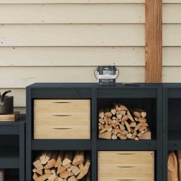 VidaXL Farba do drewna Szary 2,5 L Wydruk na ścianie