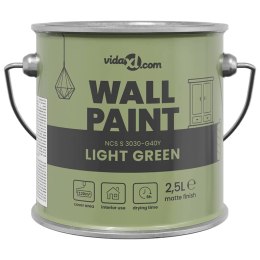 VidaXL Farba do ścian Zielony 2,5 L Wydruk na ścianie