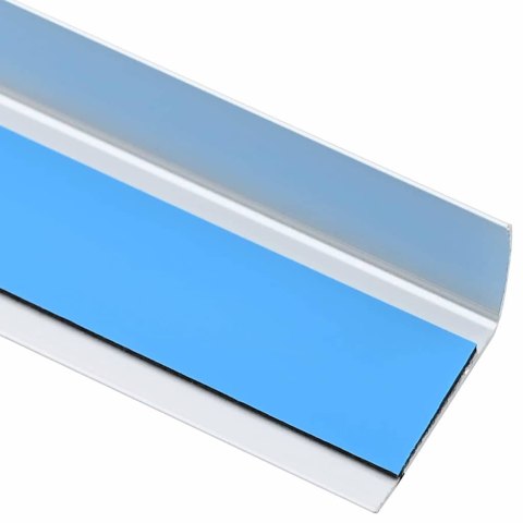 VidaXL Listwy schodowe 10 pcs Srebrny 67 x 3 x 2 cm Aluminium
