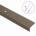 VidaXL Listwy schodowe 30 pcs Brązowy 67 x 3 x 2 cm Aluminium