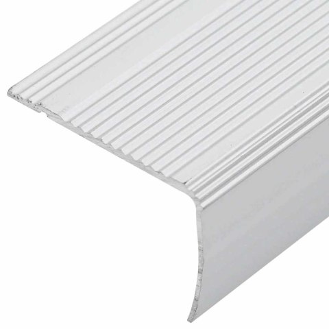 VidaXL Listwy schodowe 30 pcs Srebrny 67 x 3 x 2 cm Aluminium