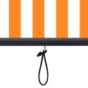 VidaXL Roleta Biały i Pomarańczowy 180 x 250 cm Materiał i Aluminium
