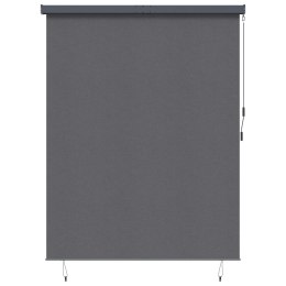 VidaXL Roleta z zasłonami Antracyt 200 x 250 cm Materiał i Aluminium