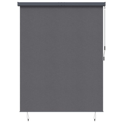 VidaXL Roleta z zasłonami Antracyt 200 x 250 cm Materiał i Aluminium