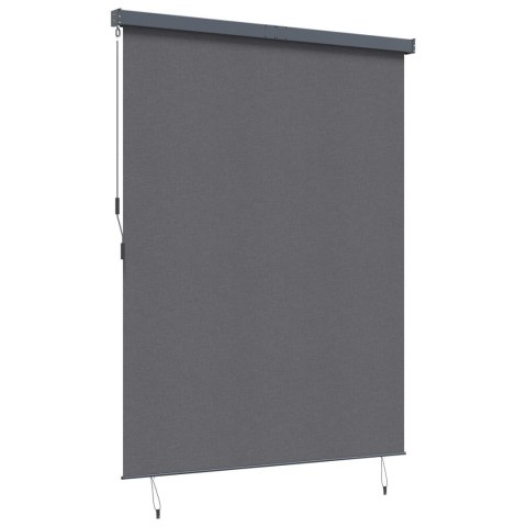 VidaXL Roleta z zasłonami Antracyt 200 x 250 cm Materiał i Aluminium
