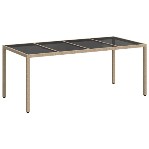 VidaXL Stół Ogrodowy Beżowy 190 x 90 x 75 cm polirattan