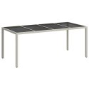 VidaXL Stół Ogrodowy Biały 190 x 90 x 75 cm polirattan