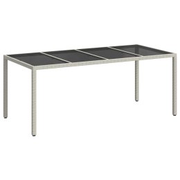 VidaXL Stół Ogrodowy Biały 190 x 90 x 75 cm polirattan