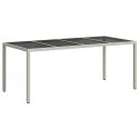 VidaXL Stół Ogrodowy Biały 190 x 90 x 75 cm polirattan