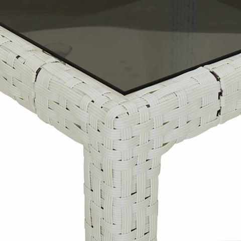 VidaXL Stół Ogrodowy Biały 190 x 90 x 75 cm polirattan