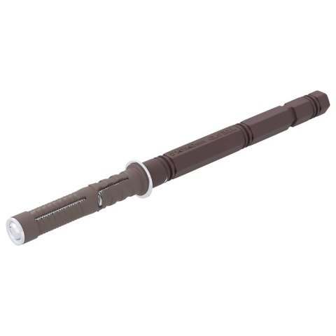 VidaXL Uchwyty do półek wiszących 12 pcs Beżowy Ø14 x 210 mm Stal