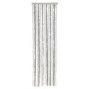 VidaXL Zasłona przeciwko owadom, szaro-biała, 56x185 cm, szenil