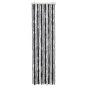 VidaXL Zasłona przeciwko owadom, szaro-czarna, 56x200 cm, szenilowa